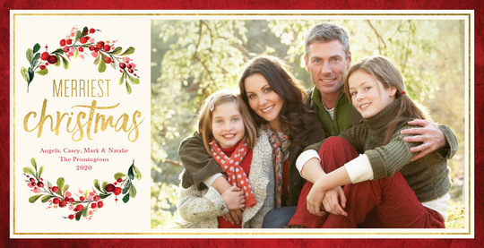 Gorgeous Garland Holiday Photo Cards